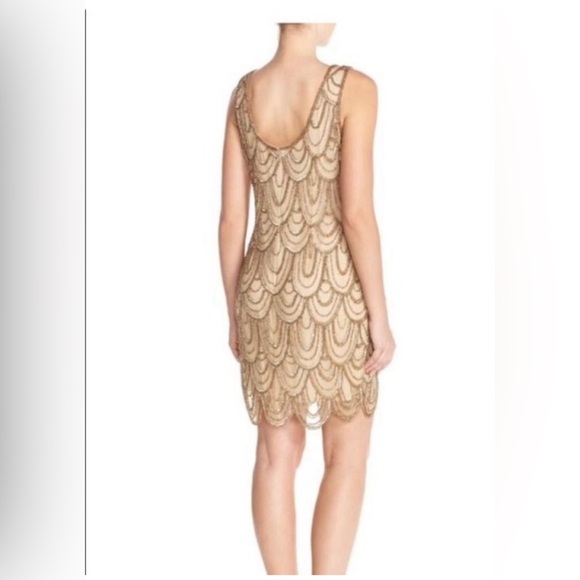 Pisarro Nights gold sequin shift dress (6) - Picture 2 of 5